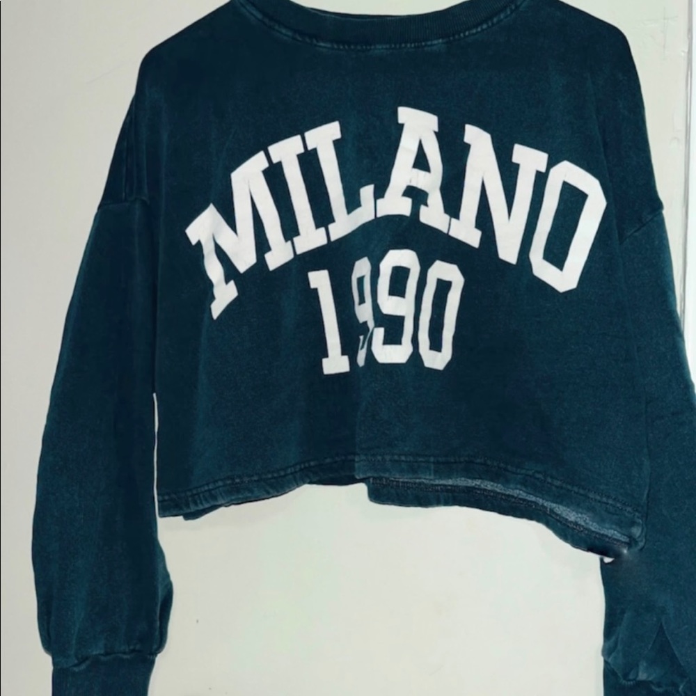 ‘Milano’ Crop Top Sweatshirt